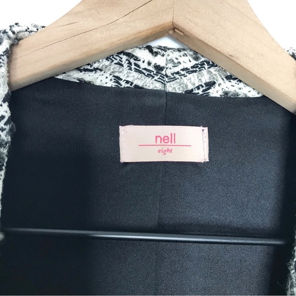 NELL COUTURE Knit Weaved Open Cardigan Blazer 8 - Picture 6 of 8